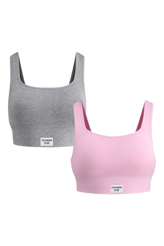 Women's Seamless Longline Comfort Bra, 2-Pack, Sizes S-XL