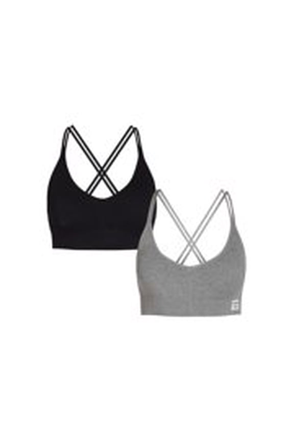 Women's Seamless Longline Comfort Bra, 2-Pack, Sizes S-XL