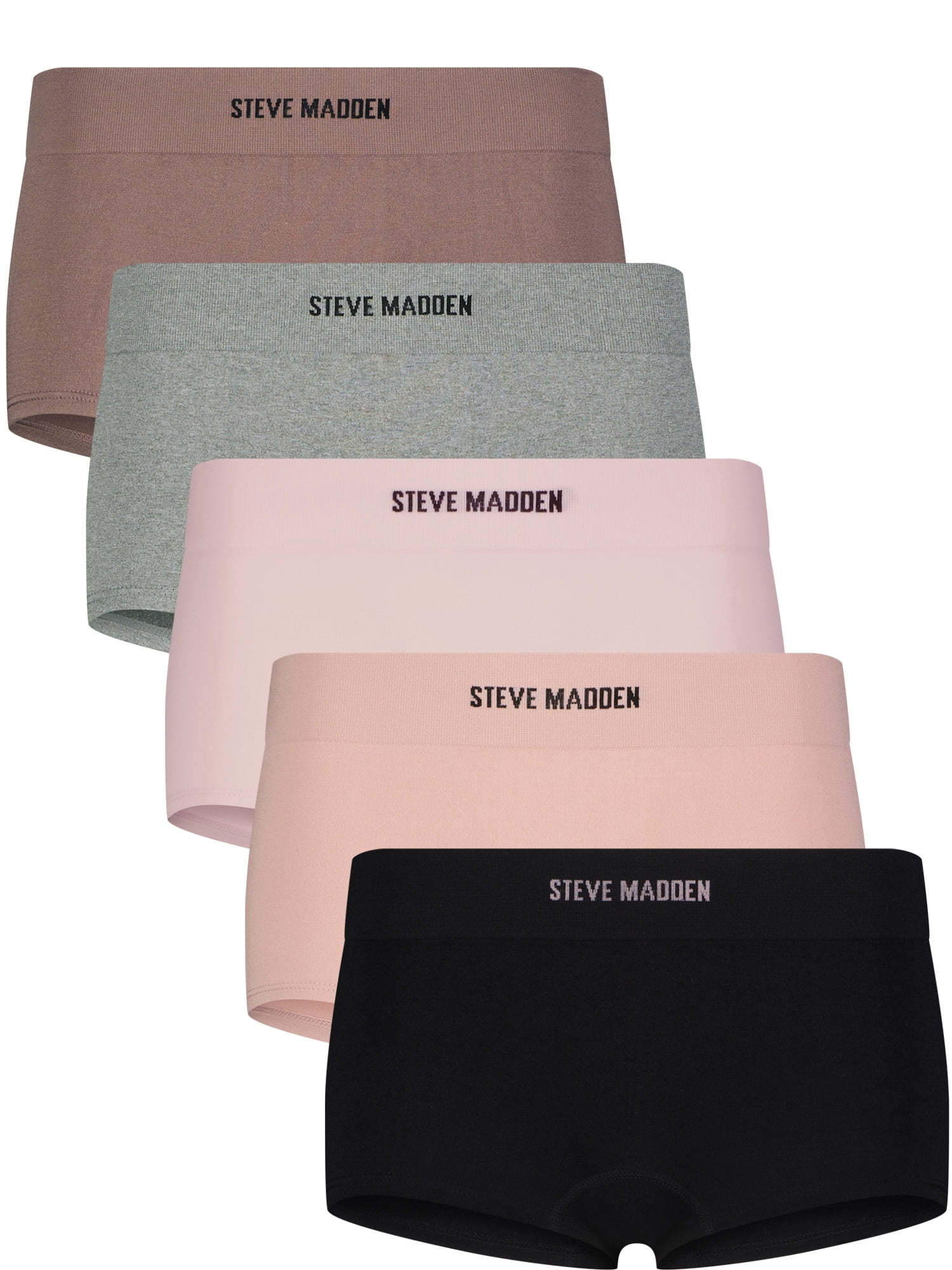 Steve Madden Women's Seamless Thong, 5-Pack, Sizes S-XL