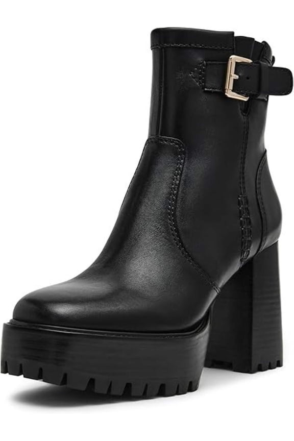 Steve Madden Summit Women's Boots Black Leather Size 10 M