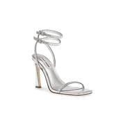 Steve Madden Womens Thierry Ankle-Wrap Rhinestone Dress Sandals