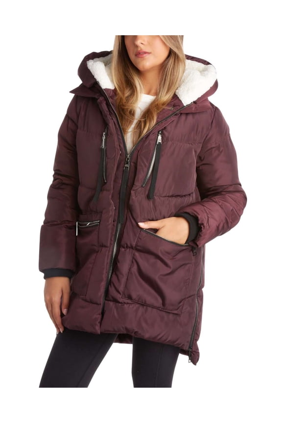 Women’s Winter Jacket – Insulated Weather Resistant Quilted Mid-Length Puffer Jacket (S-XL)