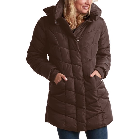 Steve Madden Women’s Winter Jacket – Insulated Weather Resistant Quilted Mid-Length Puffer Parka Coat (S-3X)