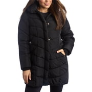 Women’s Winter Jacket – Insulated Weather Resistant Quilted Mid-Length Puffer Parka Coat (S-3X)