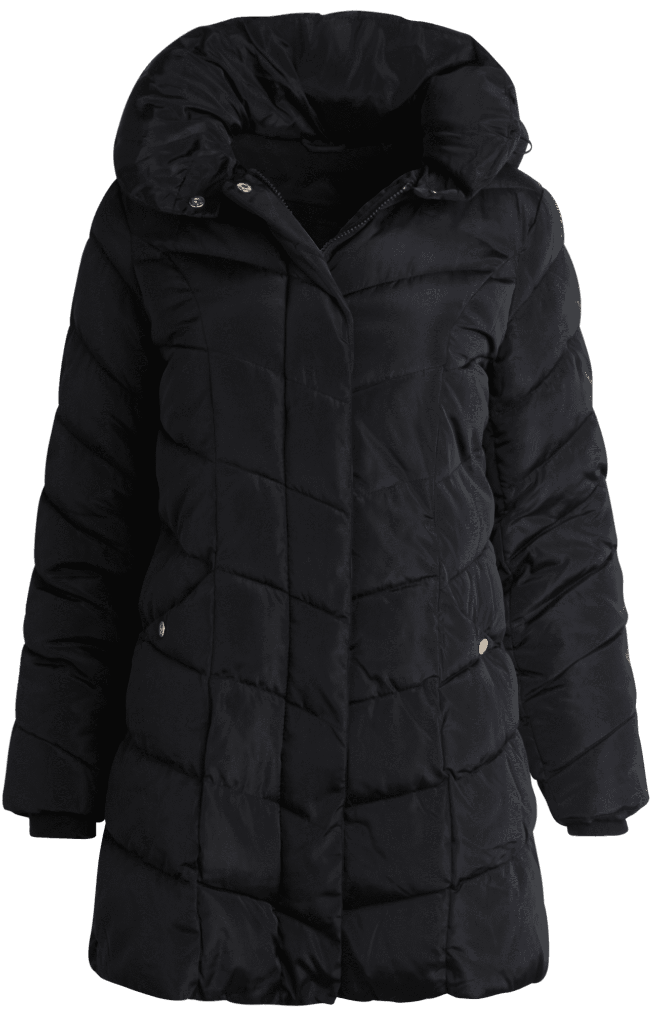 Steve Madden Women’s Winter Jacket Insulated Weather Resistant Quilted MidLength Puffer Parka