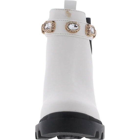 Steve Madden Womens Amulet Leather Block Heel Chelsea Boots