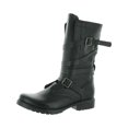 thumbnail image 1 of Steve Madden Womens Banddit Leather Strappy Mid-Calf Boots, 1 of 3