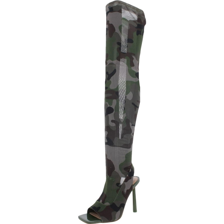 Aldo camo 2025 thigh high boots