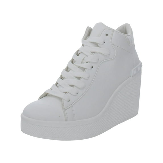 Steve Madden Womens Brix Athletic and Training Shoes White 8 Medium (B,M)