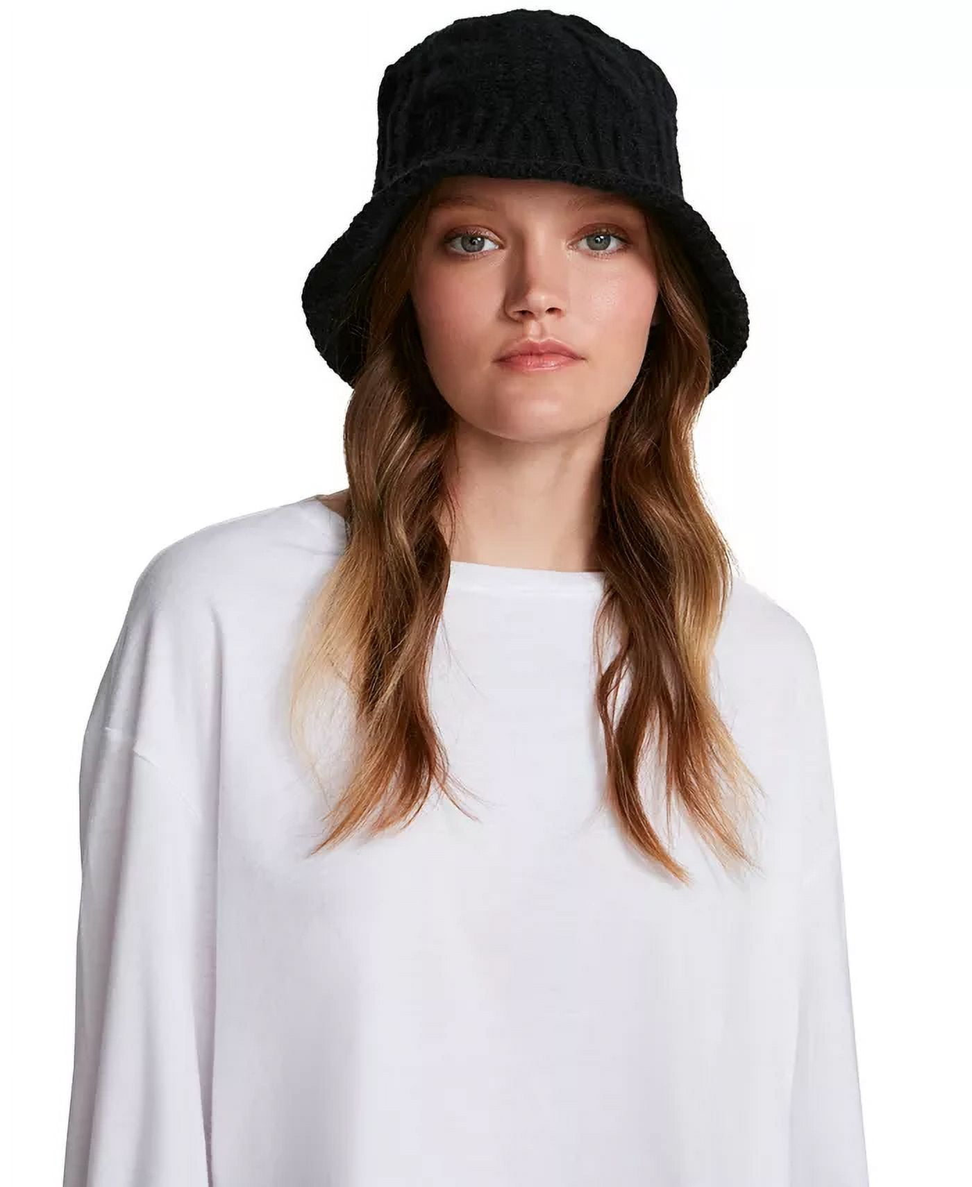 STEVE MADDEN CABANA HAT Steve Madden Bucket Hat-Black UPF 50+ One Size Cotton Shell  main image 3