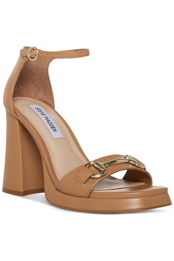Cienna Heeled Sandal Tan Leather CIEN03S1-TAN Women's Size 7