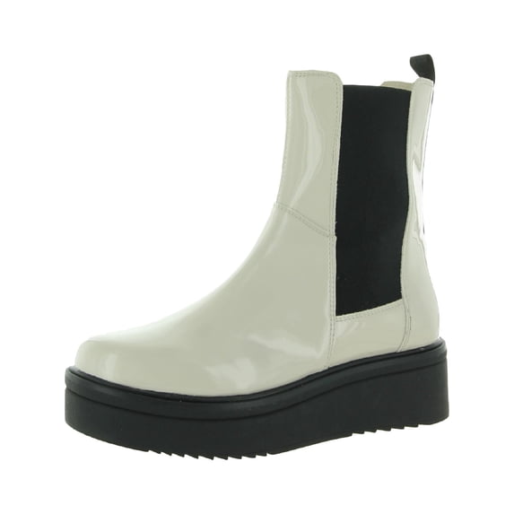 Steve Madden Womens Clarisa Leather Round Toe Chelsea Boots