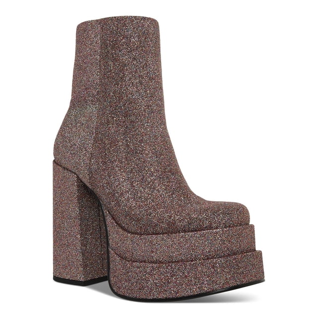 Steve Madden Women's Crue Ankle Boot – Faux Shearling Lined Platform Bootie, Microsuede Upper, 1.25 Inch Heel 1 thumbnail image