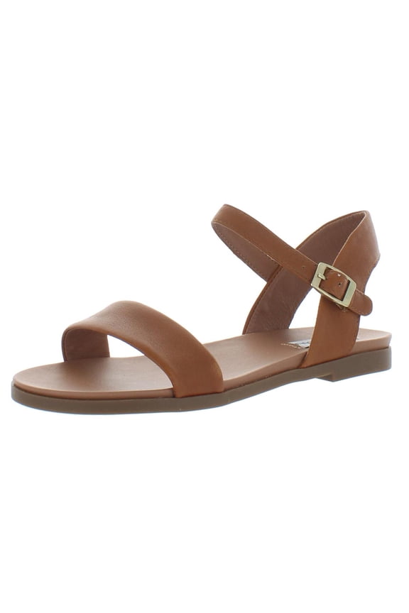Womens Dina Leather Ankle Flat Sandals