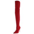 thumbnail image 1 of Steve Madden Womens Dominique Mid-Thigh Over-The-Knee Boots Red 11 Medium (B,M), 1 of 2