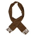 thumbnail image 1 of Steve Madden Womens Flannel Mid-Weight Muffler Scarf Tan O/S, 1 of 4