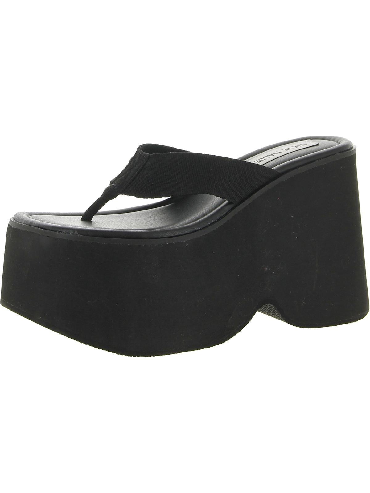 STEVE MADDEN ブラックオープントゥパンプス オープントゥ Steve Madden(スティーブマデン) パンプス