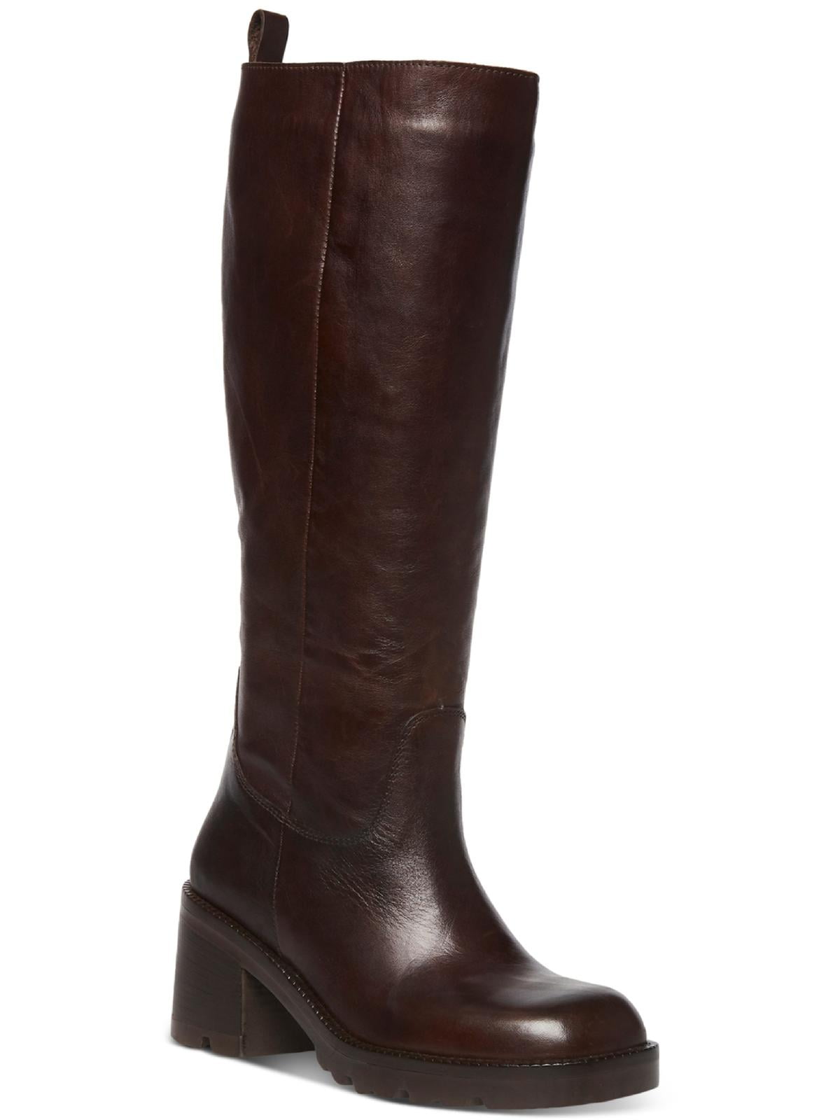 Steve Madden Womens Gyrate Leather Tall KneeHigh Boots