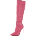 thumbnail image 1 of Steve Madden Womens Idina Embossed Pointed Toe Knee-High Boots, 1 of 3