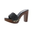 thumbnail image 1 of Steve Madden Womens Kashtyn Woven Studded Platform Sandals, 1 of 3