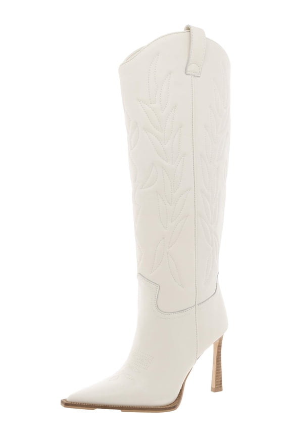 Womens Kinzee Leather Knee-High Cowboy, Western Boots