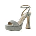 thumbnail image 1 of Steve Madden Womens Lashed Rhinestone Open Toe Slingback Sandals, 1 of 3
