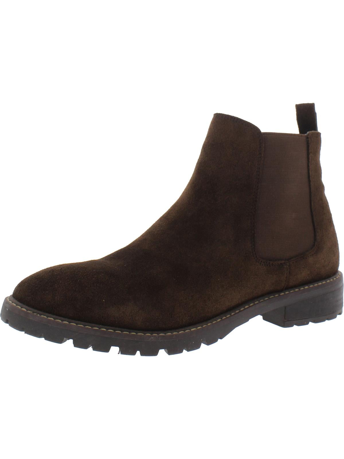 Steve Madden Womens Leopold Leather Round Toe Chelsea Boots - Walmart.com