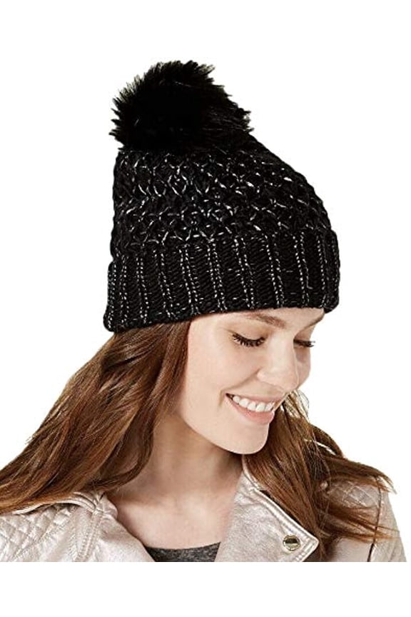 Womens Lurex Boyfriend Beanie