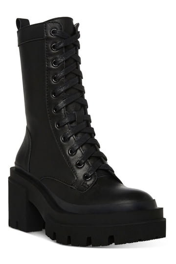 Steve Madden Womens Moto Boots in Womens Boots | Black 