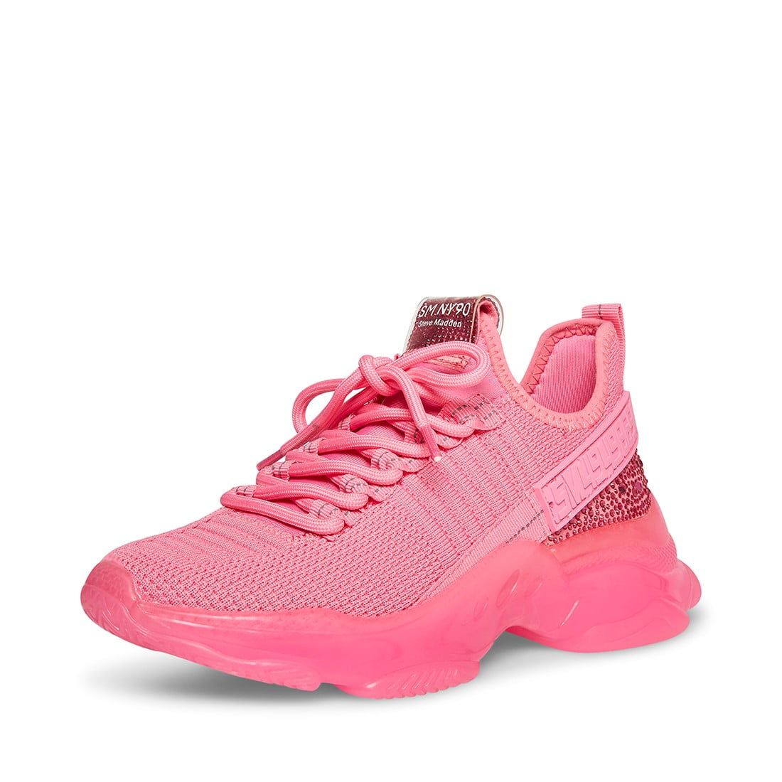 Steve Madden Womens Maxima Workout Running Shoes Pink 8.5 Medium
