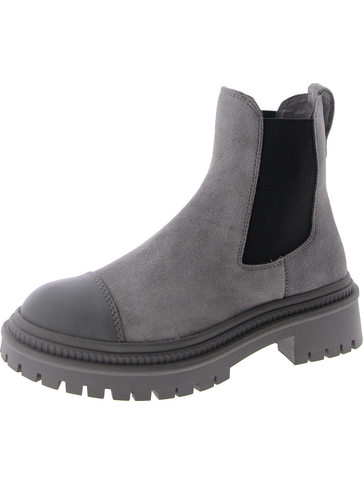 Steve Madden Womens Mayslie Lugged Sole Suede Ankle Boots  display picture 2
