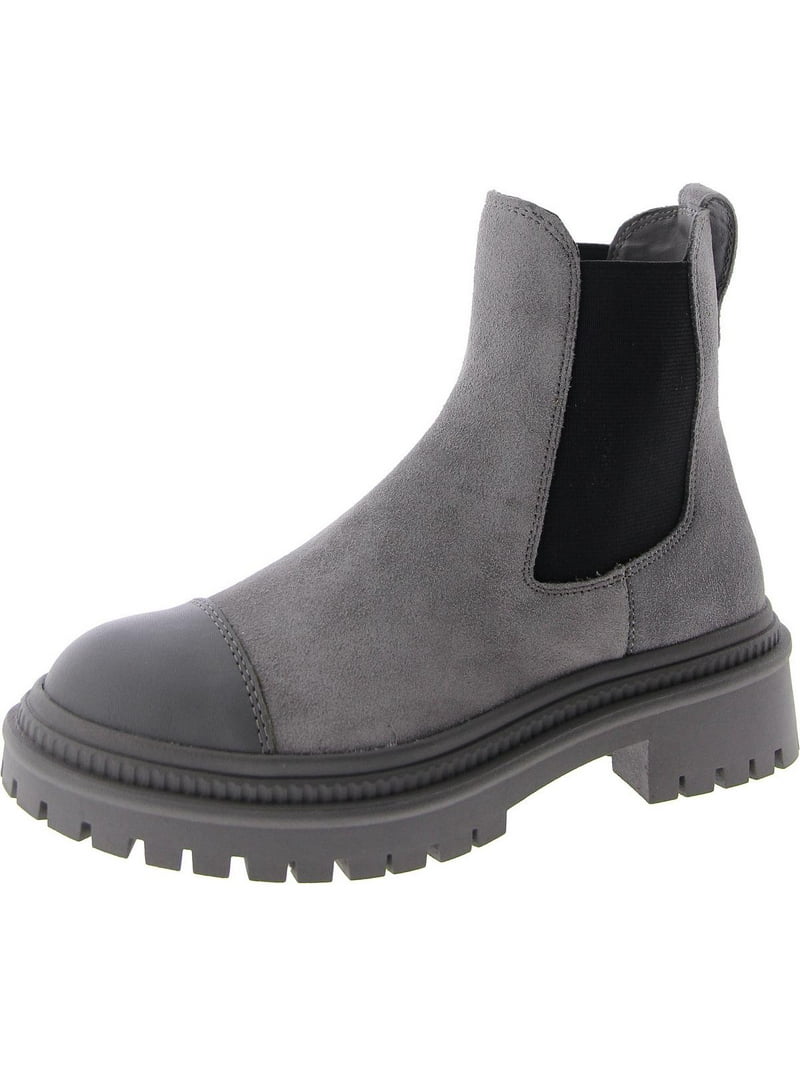 Steve Madden Womens Mayslie Lugged Sole Suede Ankle Boots  display picture 3