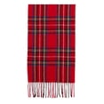 thumbnail image 1 of Steve Madden Women's Classic Plaid Muffler Scarf Red Size Regular, 1 of 2