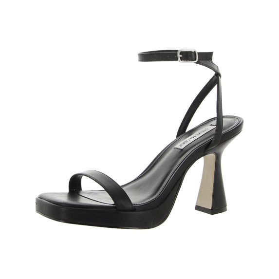 Steve Madden Womens Nicky Leather Open Toe Pumps