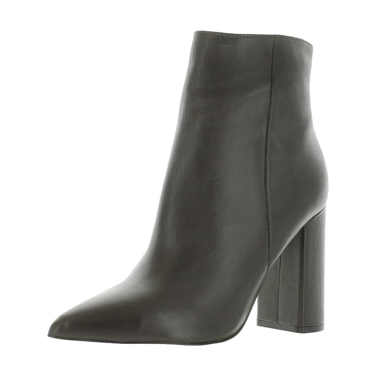 Steve Madden Womens Noticed Leather Pointed Toe Mid-Calf Boots