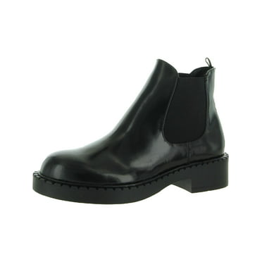 Steve Madden Womens Leopold Leather Round Toe Chelsea Boots - Walmart.com