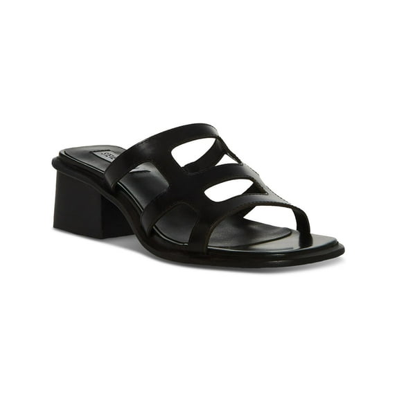 Steve Madden Womens Princess Leather Slip On Heels