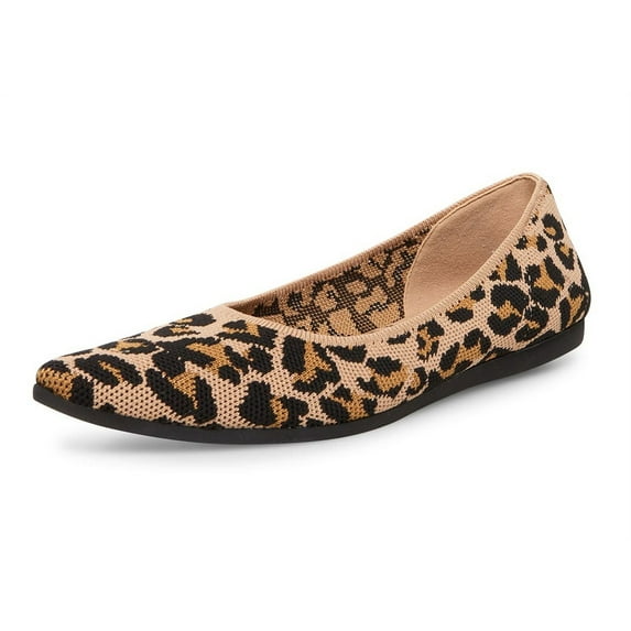 Steve Madden Womens Leopard Ramone Pointed-Toe Slip-On Loafer Shoe (LEOPARD, 11)