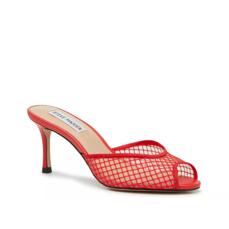 【Steve Madden】Riveting メッシュ × ヒール サンダル Steve Madden Womens' Riveting Sandals, Red, 10 - Walmart.com