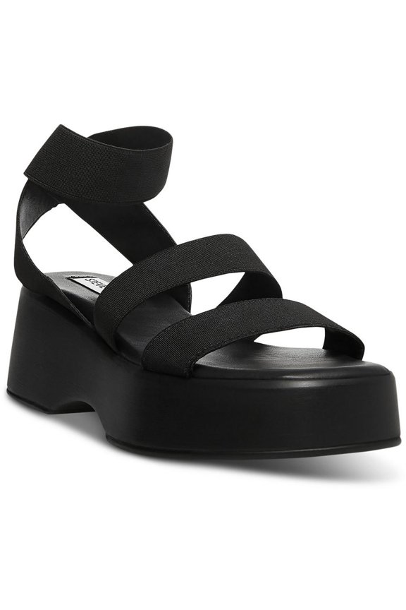 Womens Sashes Cork Ankle Strap Flatform Sandals