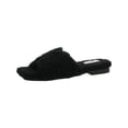 thumbnail image 1 of Steve Madden Womens Seek Faux Fur Square Toe Slide Slippers, 1 of 3