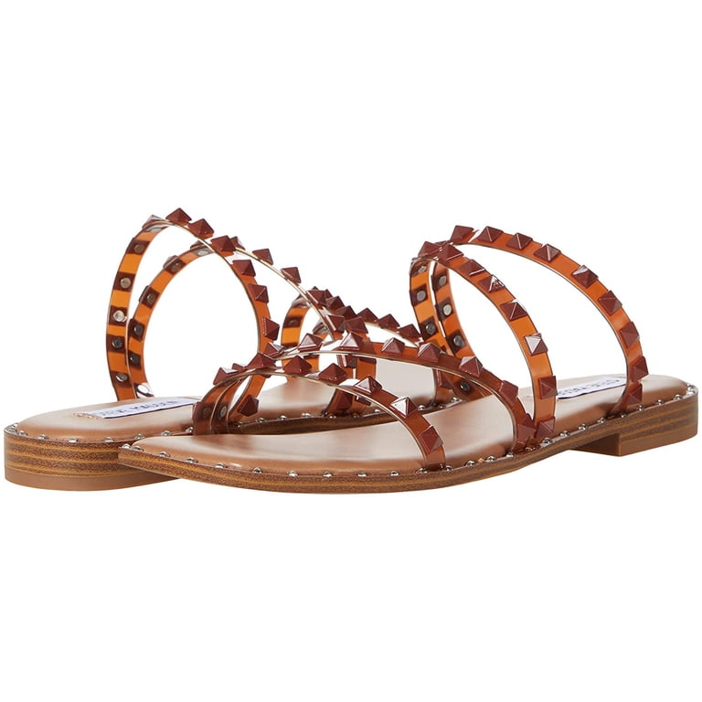 Steve Madden 8.5 Cognac Amazon.com | Steve Madden Harlequin Sandal Cognac 8.5 M | Flats main image 3
