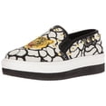 thumbnail image 1 of Steve Madden Womens Slick-p Fabric Low Top Slip On, Black/Multi, Size 7.5, 1 of 5