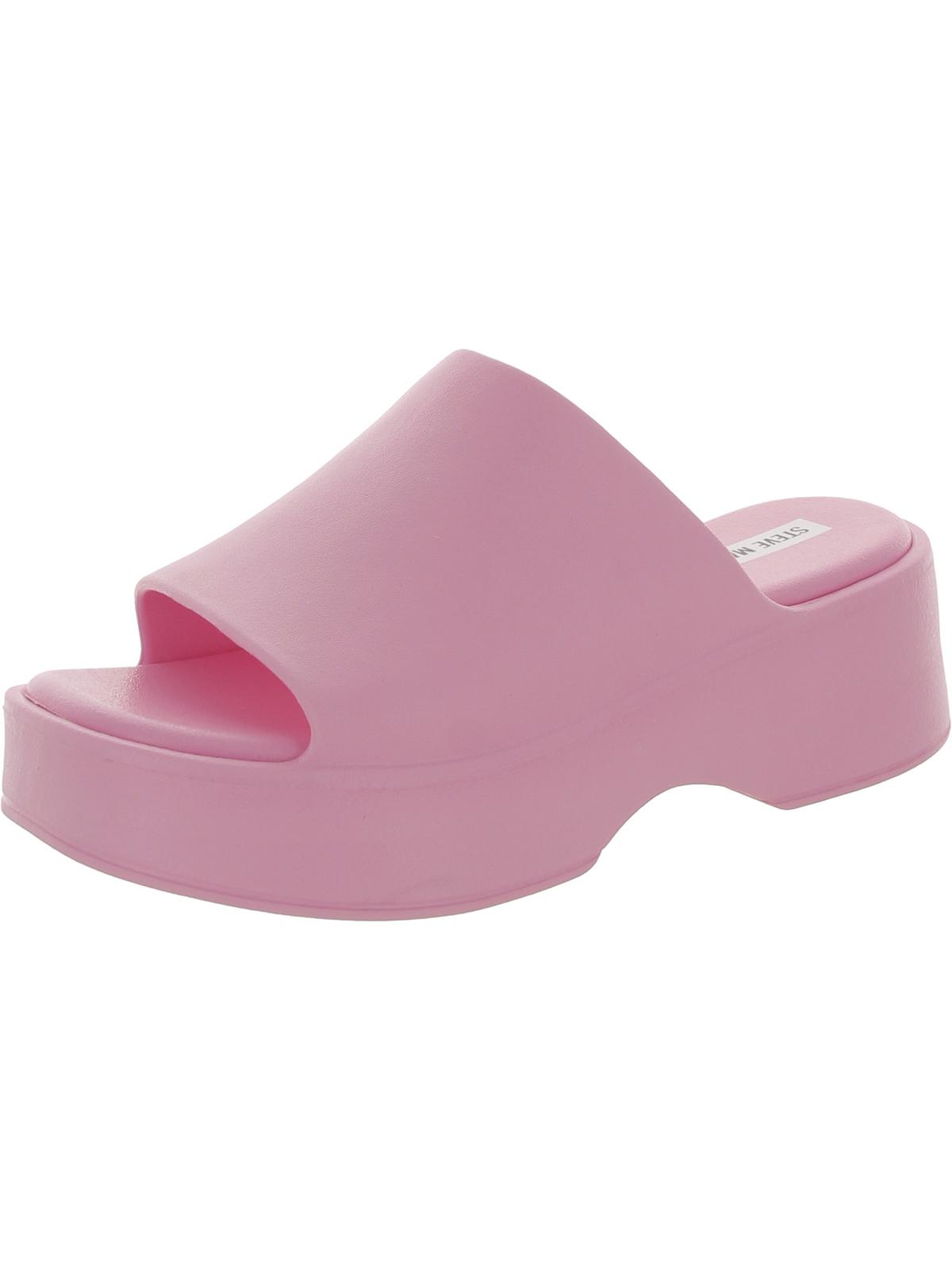 Steve Madden Womens Harlin Square Toe Slip On Heel
