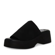 Steve Madden Slinky30 Wedge Sandals for Women Slip-On Open Toe Sculpted Lightweight Cushioned Support Platform Sandals Comfortable