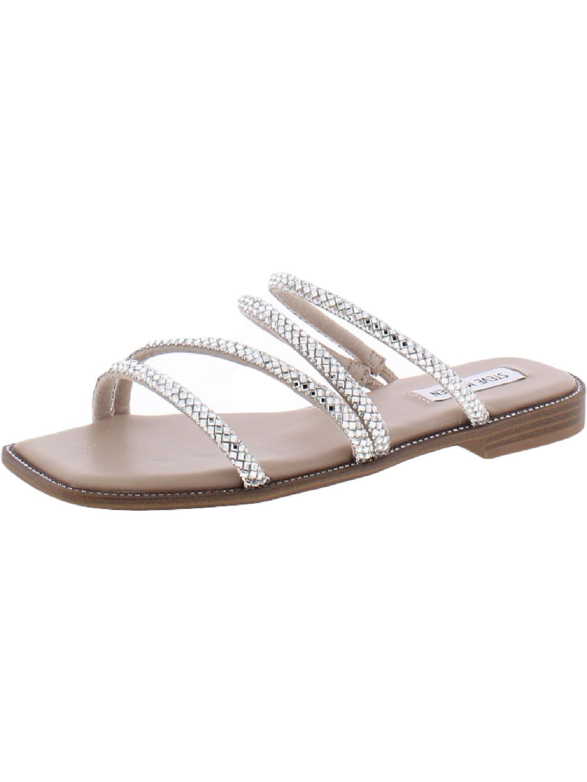 Steve Madden Womens Starie Sparkle Strappy Dress Sandals Vertical Pots For Plants Dearhouse Artificial Ivy