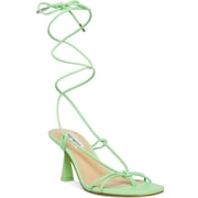 Steve Madden Womens Superb Faux Leather Thong Heels