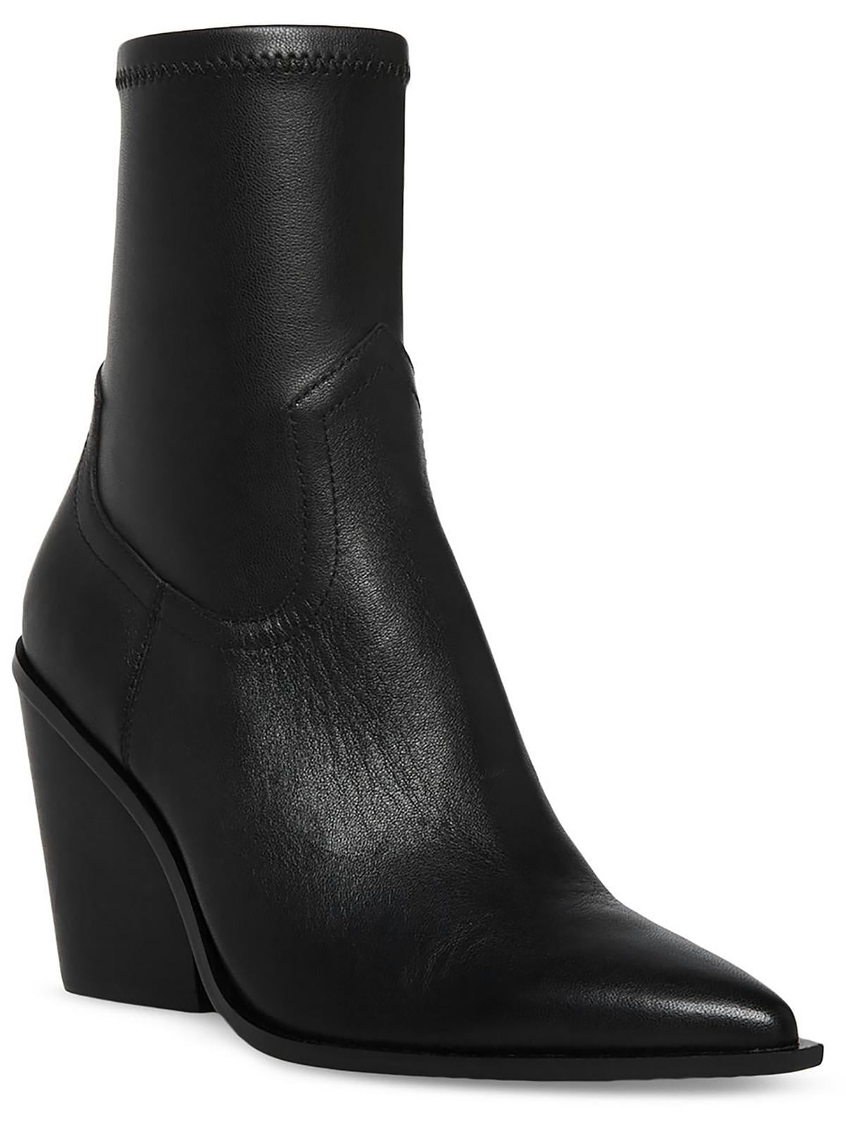 Steve Madden Womens Thorn Leather Ankle Cowboy Western Boots