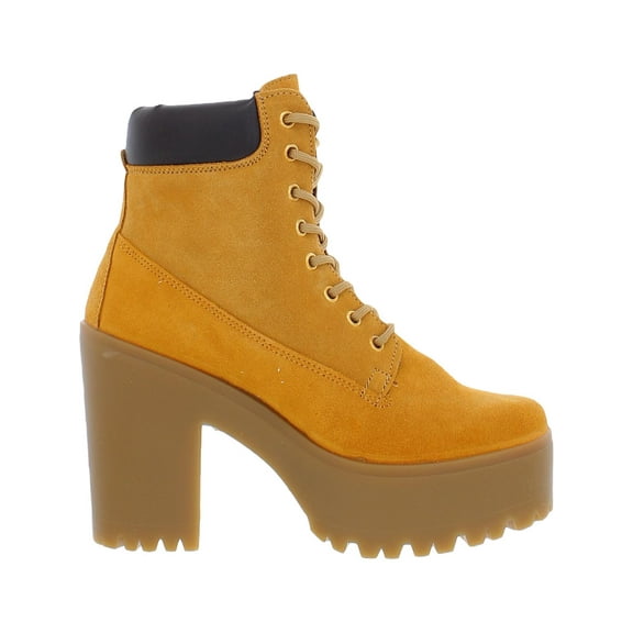 Steve Madden Womens Tindra Suede Platform Ankle Boots