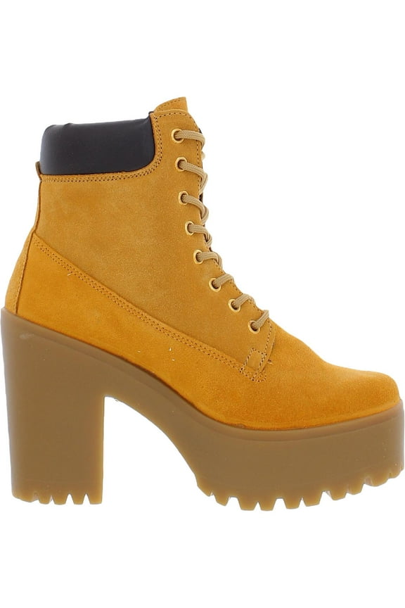 Womens Tindra Suede Platform Ankle Boots